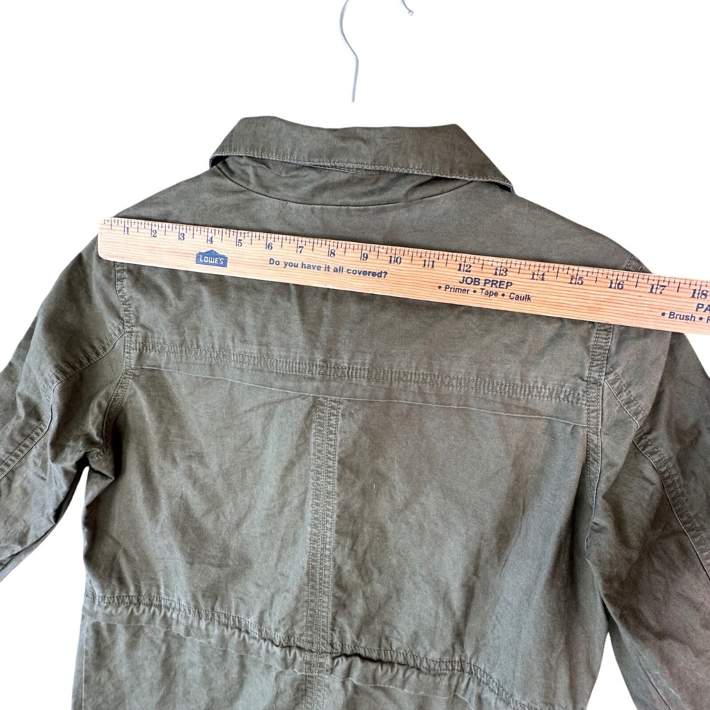 Per Se Womens M Olive Green Utility Field Jacket Military Safari‎ Core - Picture 9 of 10